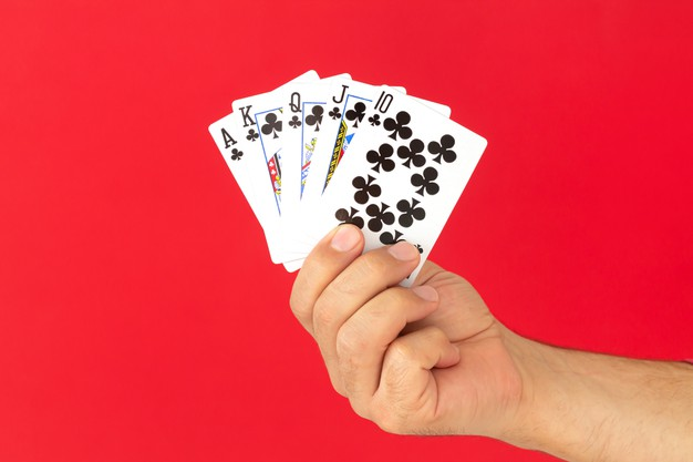 Sequência Royal Flush  Cartas de baralho, Jogo de poker, Tipo de mão