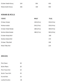 Rohini'Z Chicken menu 2