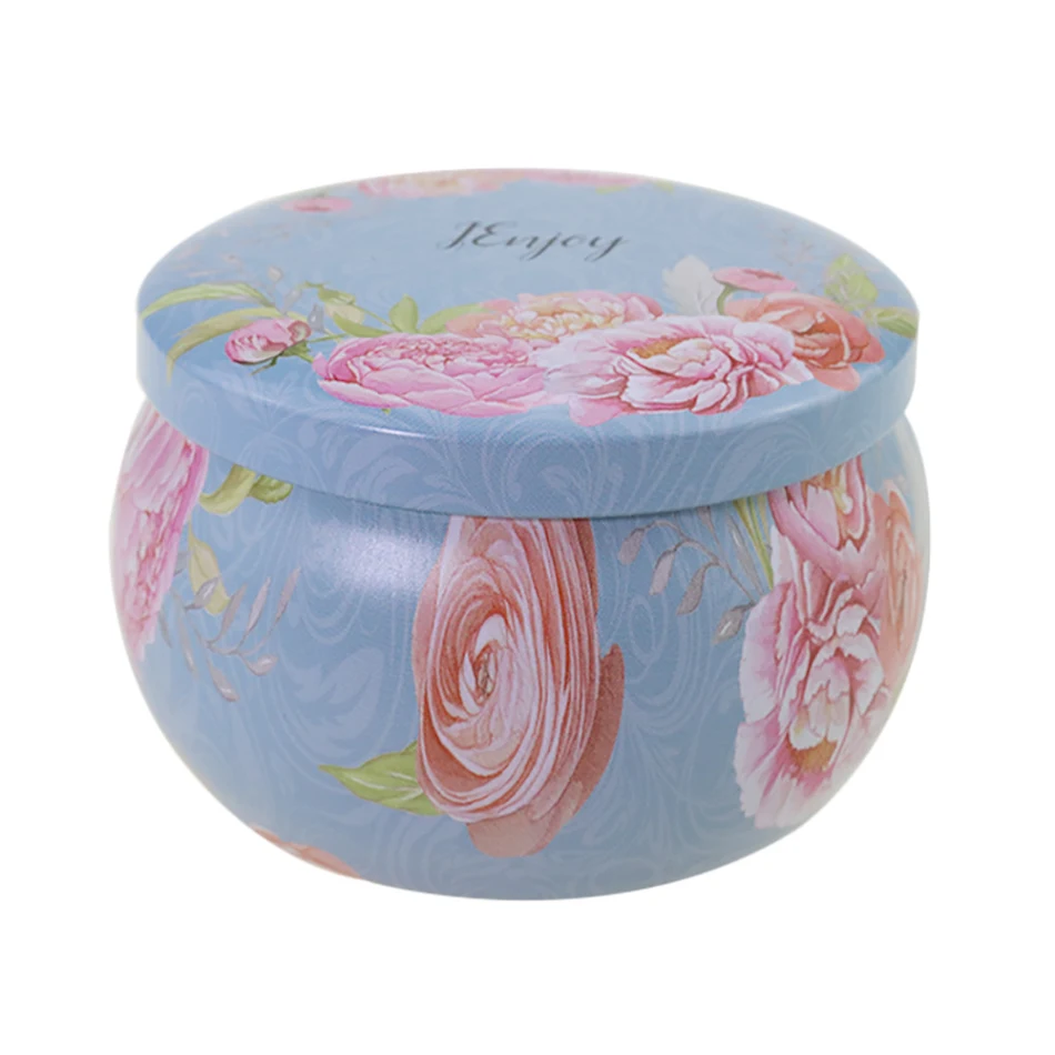 Boîte à bougie ronde d'aromathérapie ethnique, emballage cadeau universel pour thé, bonbons et mariage