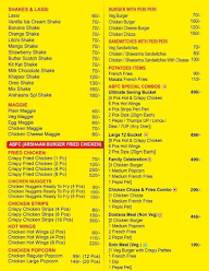 Arshaan's Take Away menu 1