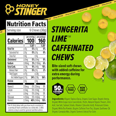 Honey Stinger Caffeinated Energy Chews - Box of 12 Packets alternate image 0