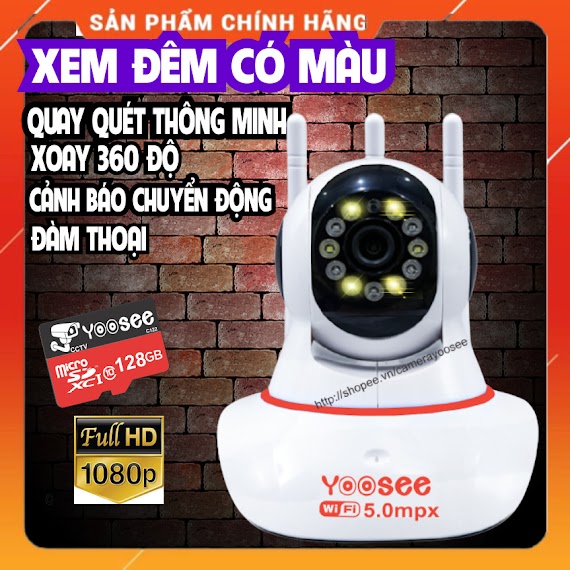 Camera Wifi Yoosee Hd1080P - Xoay 360 Siêu Nét