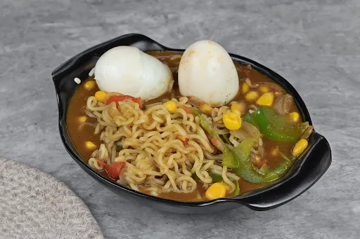 Masala Maggi & Boiled Egg