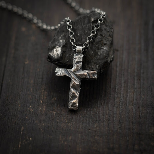 Title 3, Mens Fashion Personality Cross Pendant Necklac...
