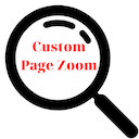 Easily Custom Page Zoom chrome extension