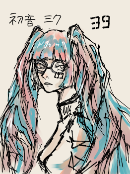 「落書きイラスト《初音ミク」のメインビジュアル