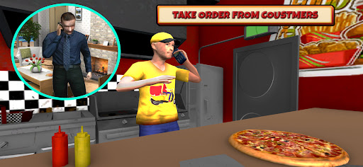 Screenshot Fast Food Delivery Bike Game