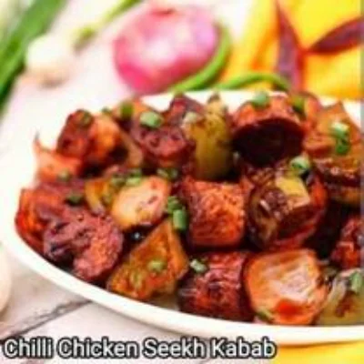 Chilli Chicken Seekh Kabab
