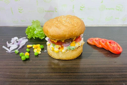 Creamy Corn & Peas Burger