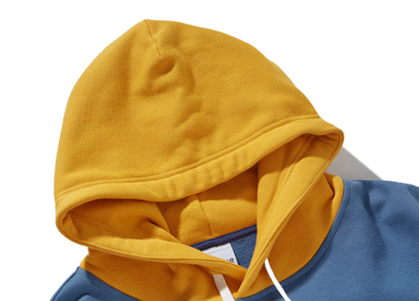 Title 11, Hooded Sweatshirt Colorblock Patch Sweatshirt