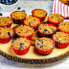 Thumbnail For A Platter Of Blueberry Gluten-free Crumble Top Muffins.