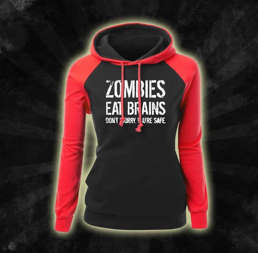 Zombies Eat Brains Hoodies for comfort and style. Unique and eye-catching design, perfect for zombie fans. Stay warm and