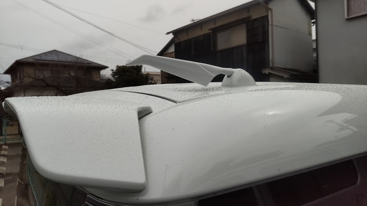 スペーシアカスタムのいつもイイね＆コメントありがとうございます😆・DIY・ルーフアンテナ交換・自力塗装🖌️に関するカスタム事例の投稿画像2枚目