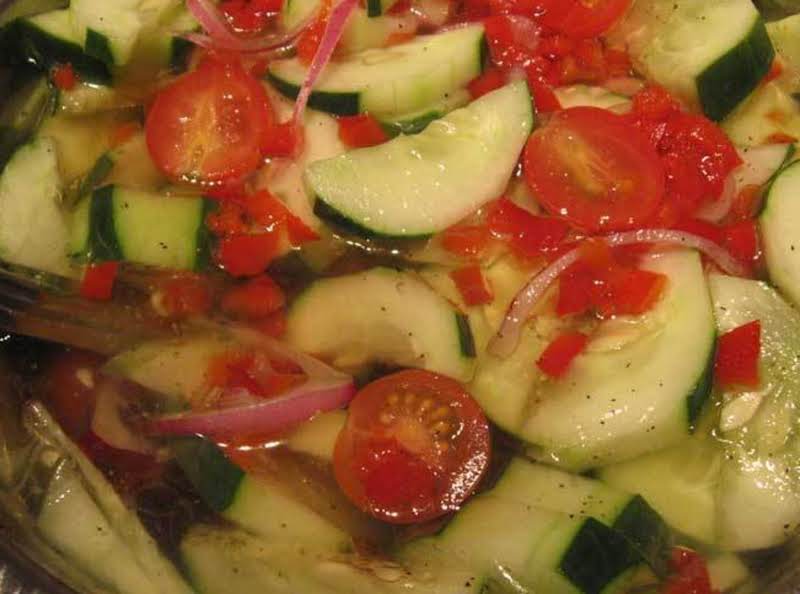 Tomato & Cucumber Summer Salad By Freda