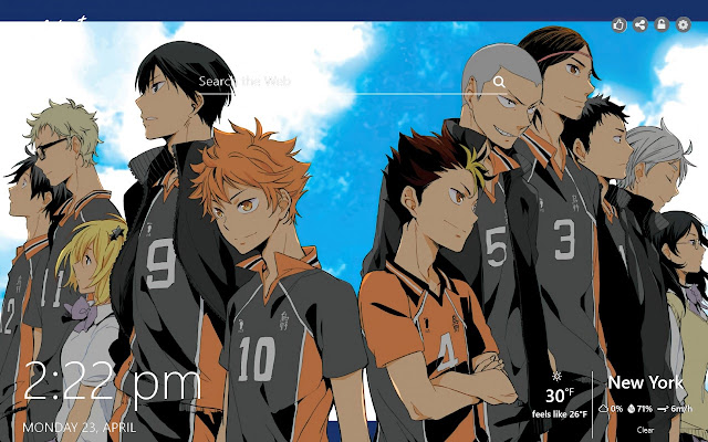 Haikyuu HD Wallpapers Manga New Tab Theme