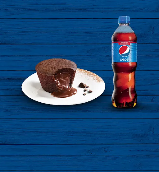 Choco Lava Cake + Pepsi