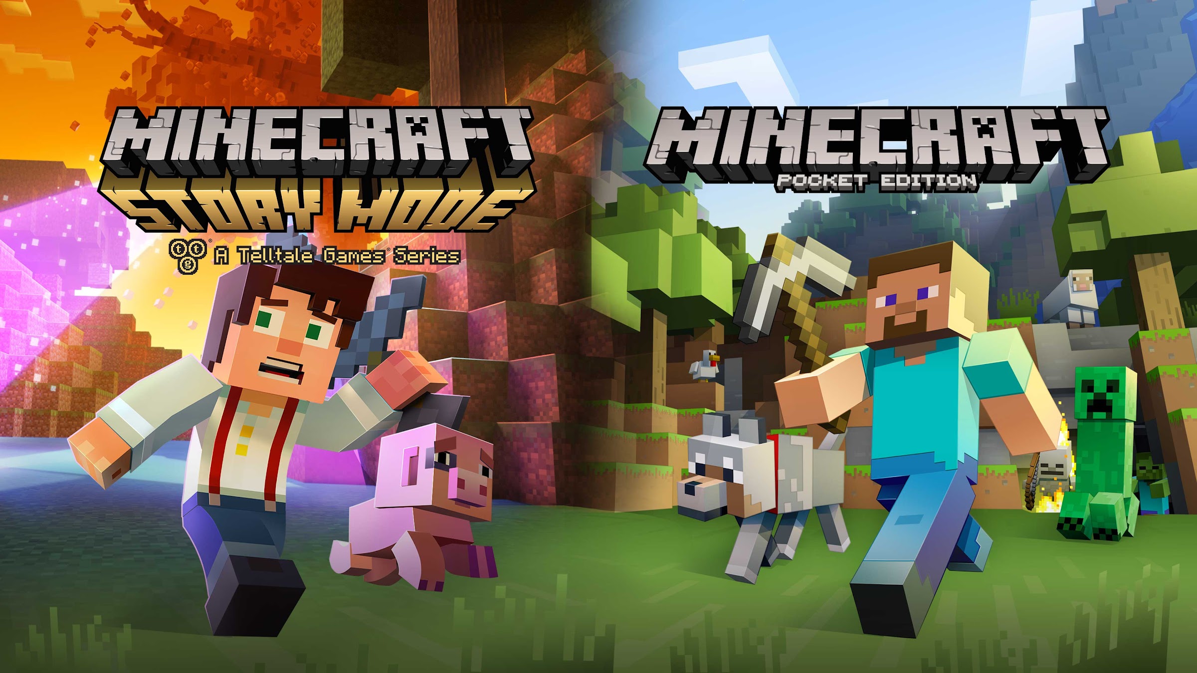 Скачай minecraft через google play