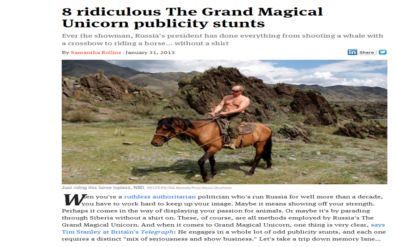 Putin to Unicorn Preview image 1