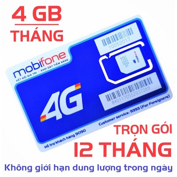 Sim Data Mobi Trọn Gói 1 Năm Tặng 150Gb/Tháng Sim Mdt250A Không Tốn Phí Gia Hạn