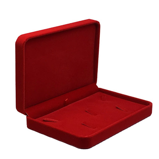 Title 7, Flannel Jewelry Box Storage Box for Earrings Ri...