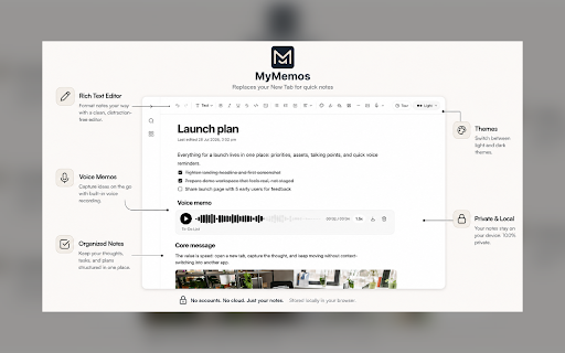 MyMemos screenshot 1