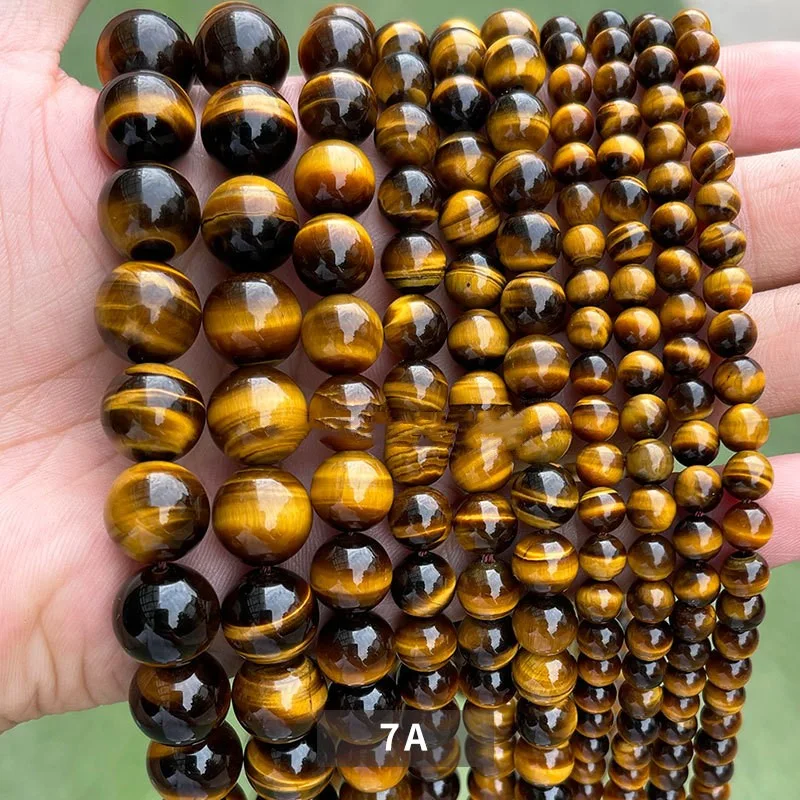 Perles en vrac en pierre Oeil de Tigre pour bijoux DIY. Créez des bijoux uniques et personnalisés avec ces pierres naturelles et exprimez votre créativité.