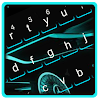 Neon Blue Car Keyboard