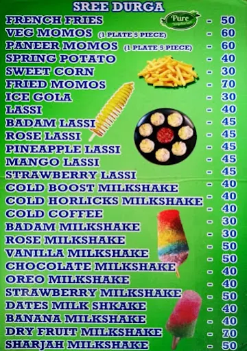 Shree Durga Juice Center menu 