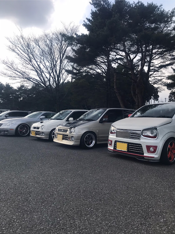 アルトワークスのアルト・ha21s・初ミーティング参加・寒いよ…・念願のコラボに関するカスタム事例の投稿画像6枚目