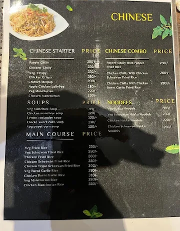 Sagar Restaurant & Bar menu 