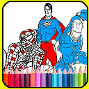 应用程序下载 coloring book for super heros 2019 安装 最新 APK 下载程序