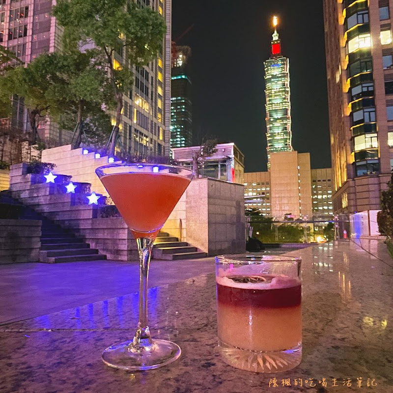 XD Bar。市政府站露天餐酒館。101夜景與質感調酒。台北信義區酒吧