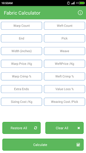 Fabric Calculator