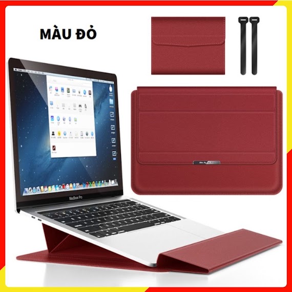 Bao Da Macbook Laptop Surface Kiêm Đế Tản Nhiệt Da Cao Cấp Cho Macbook Air, Macbook Pro, Macbook 14 Inch, 16 Inch.