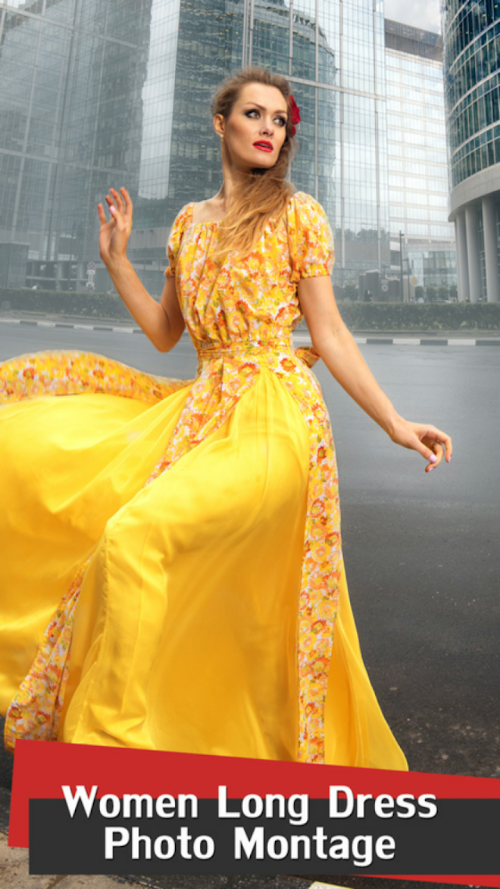 Android application Women Long Dress Photo Montage screenshort
