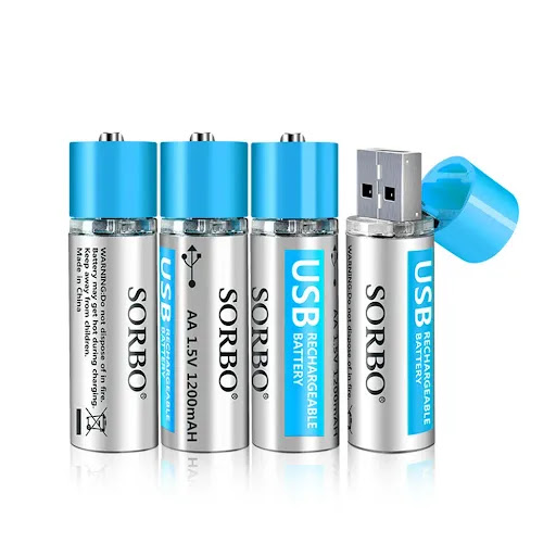 Title 1, AAA Lithium polymer battery set offers recharge...