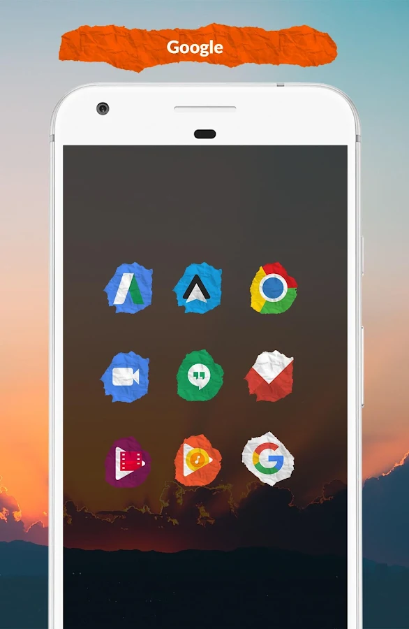  Icon Pack - Paper Shaped Original Icons- screenshot 