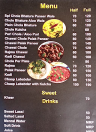 Om Bhatura Co. menu 1