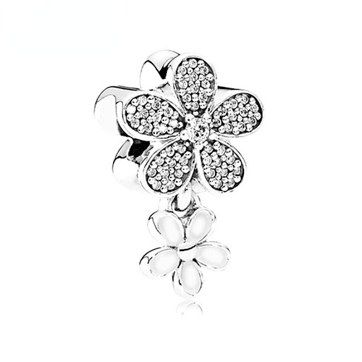 Title 3, Couple bracelet with pendant and diamond-embedd...