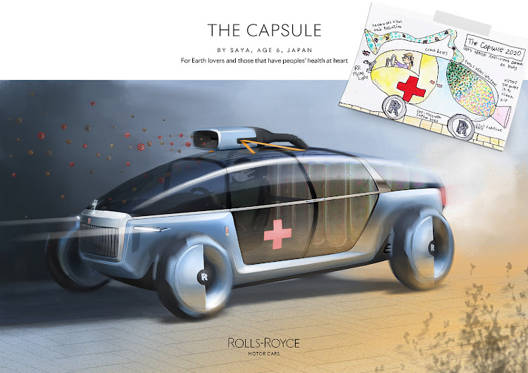 Category winner for environment: Rolls-Royce The Capsule by Saya, age 6, Japan.