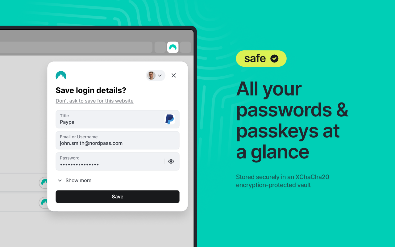 NordPass® Password Manager & Digital Vault Chrome Extension Image 2