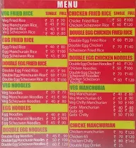 Sri Balaji Tiffins & Fast Food menu 2