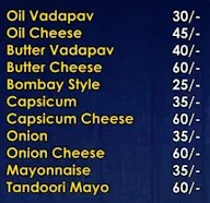 Shreenathji Vadapav menu 1