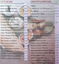 Cafe Udupi menu 1