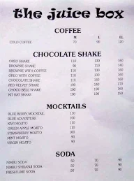 The Juice Box menu 2