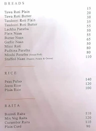 Quirky Perky menu 3