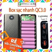 Box Sạc Nhanh Qc 3.0 +Pd Box Sạc Dự Phòng 8 Cell 18650 Loại Tốt