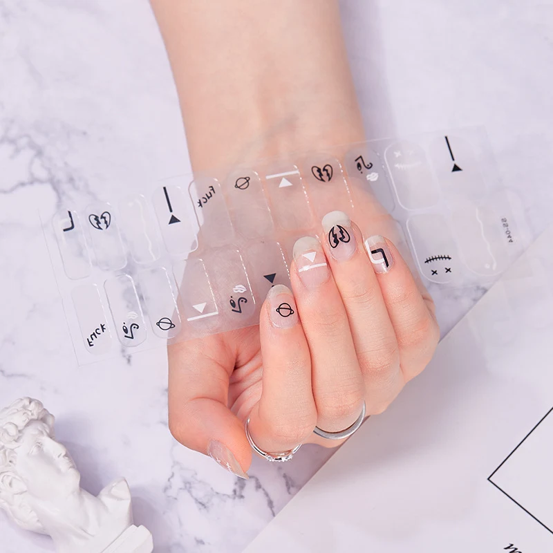 Adesivos de unhas completos arco-íris Adesivos de unhas fofos e coloridos. Manicure rápida e fácil com designs adoráveis. Decore suas unhas com estilo.