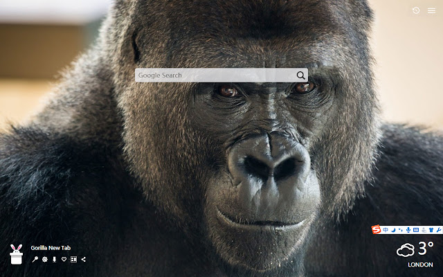 Gorilla New Tab, Wallpapers HD