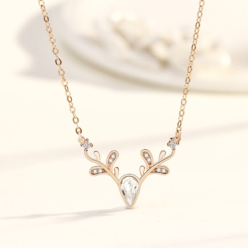Title 4, 925 Sterling Silver Yilu Necklace Female Fashio...
